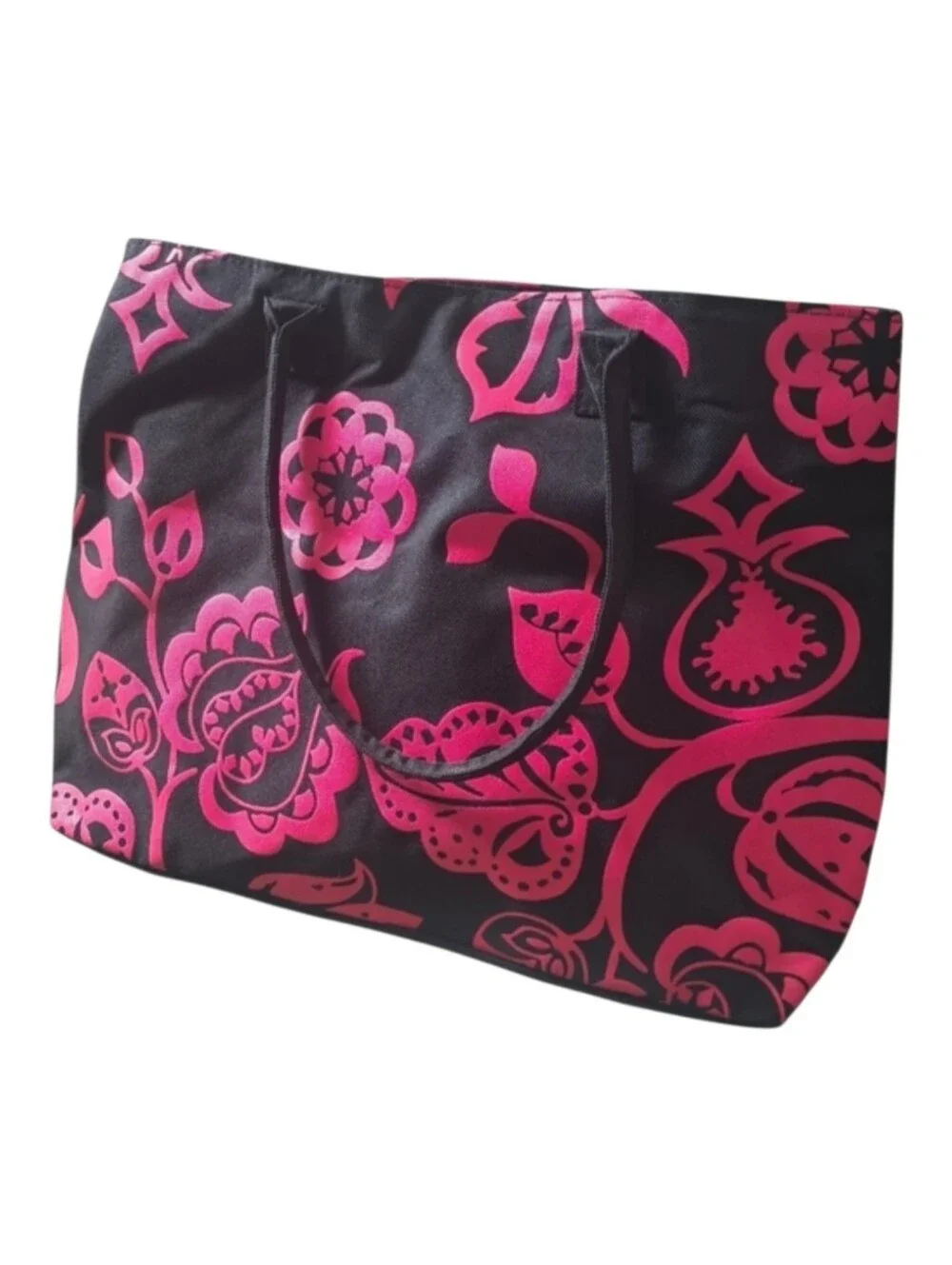 Designers at Debenhams Tote Bag Red Black Floral Shopper Carryall Travel Beach